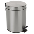 Spirella Sydney 5 Litre Stainless Steel Brushed Bin, Silver