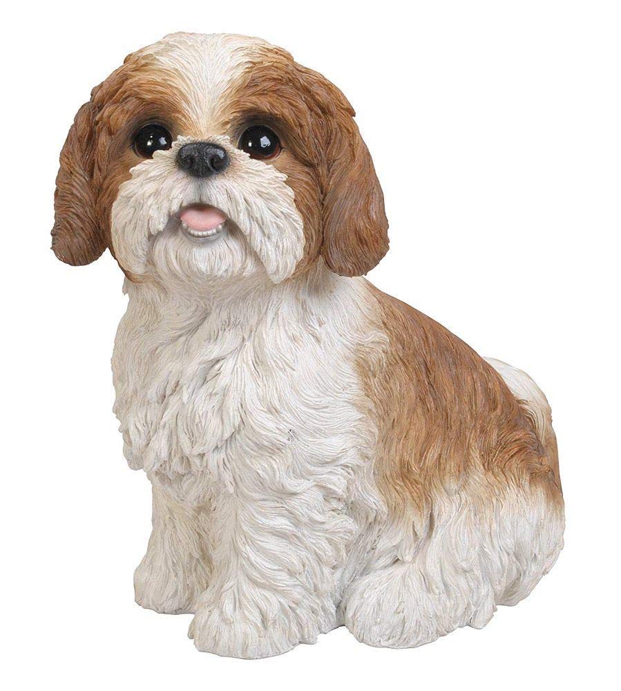 Vivid Arts Shih Tzu Dog Garden Ornament – Weatherproof Resin Statue