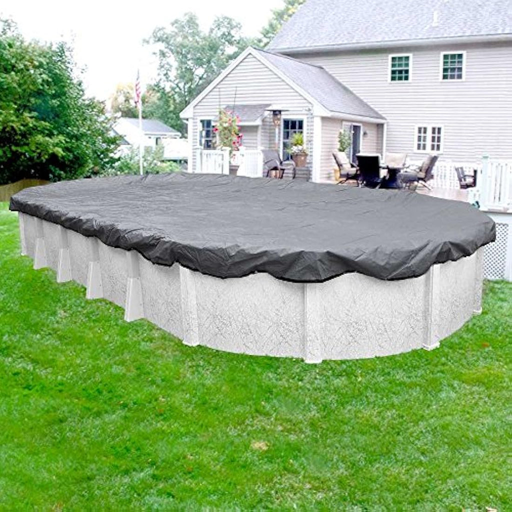 Robelle Ultra Winter Pool Cover | 16 x 25 ft Oval Above Ground Pools