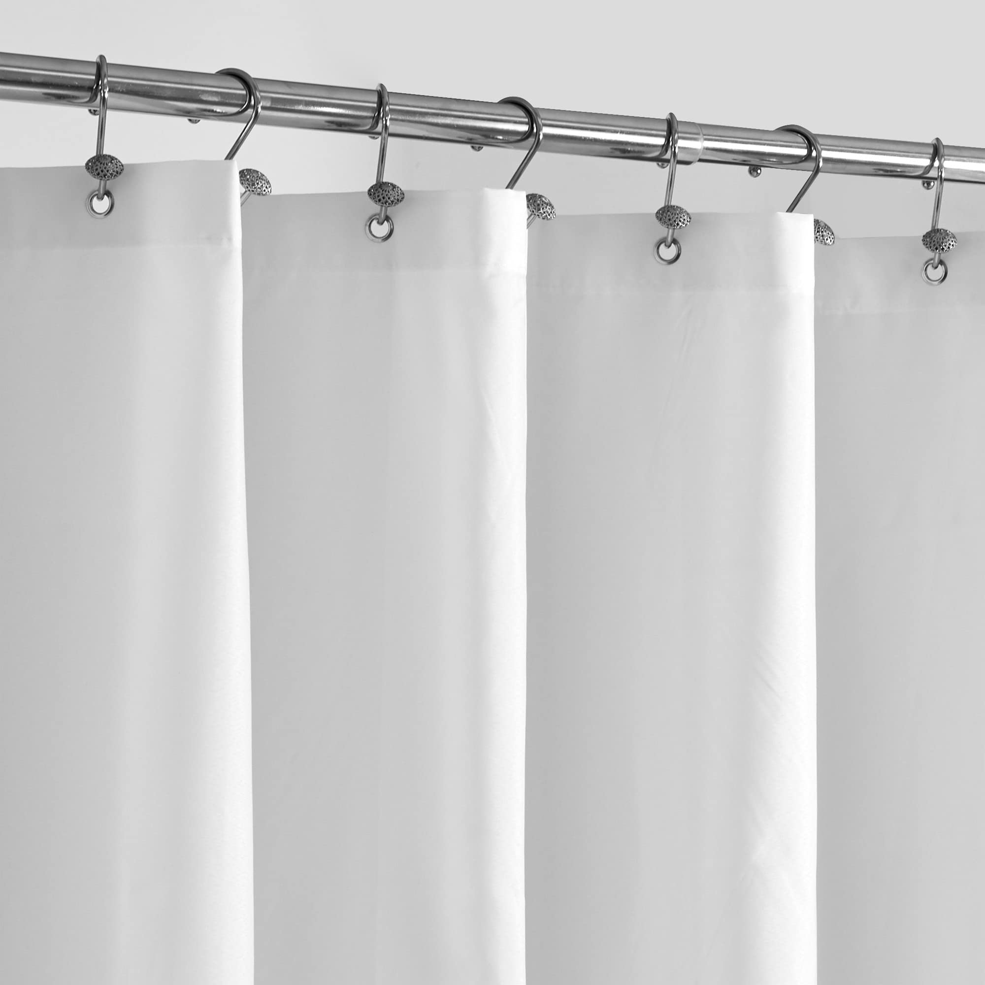 Alyvia Spring Stall Fabric Shower Curtain Liner – Waterproof & Weighted, 54x78