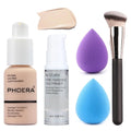 HQDA 5PCS Matte Liquid Full Coverage Foundation Set with Primer - #101