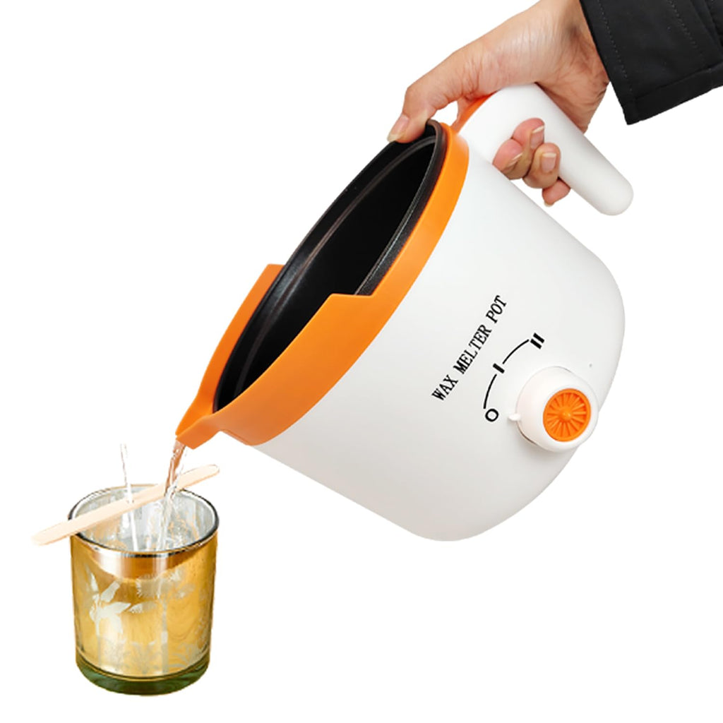 Ksedcon Electric Wax Melting Pot for Candle Making - Orange, 600W