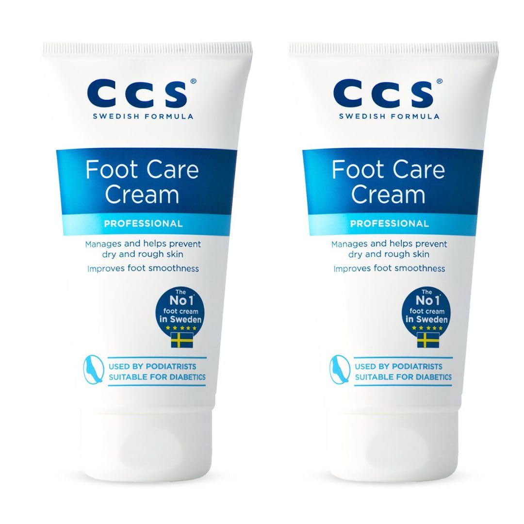 CCS Foot Care Cream by FMHOME – Intensive Moisturizer for Dry Feet (2 Pack)