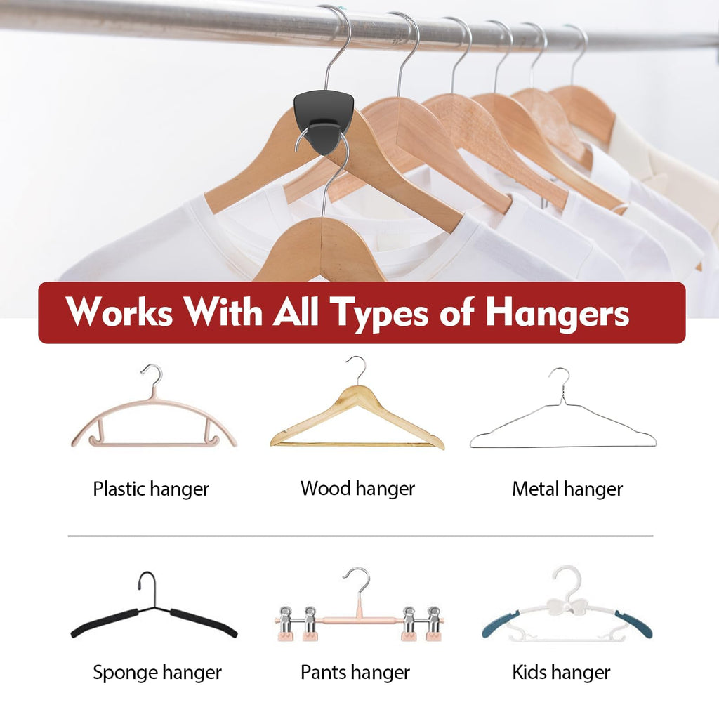 Latoxcaa Hangers Space Saving 30Pcs, Upgrade 40LbMax Heavy Duty Hanger Hooks Space Saver, Space Saving Hangers for Clothes Hanger Connector Hooks - image 5