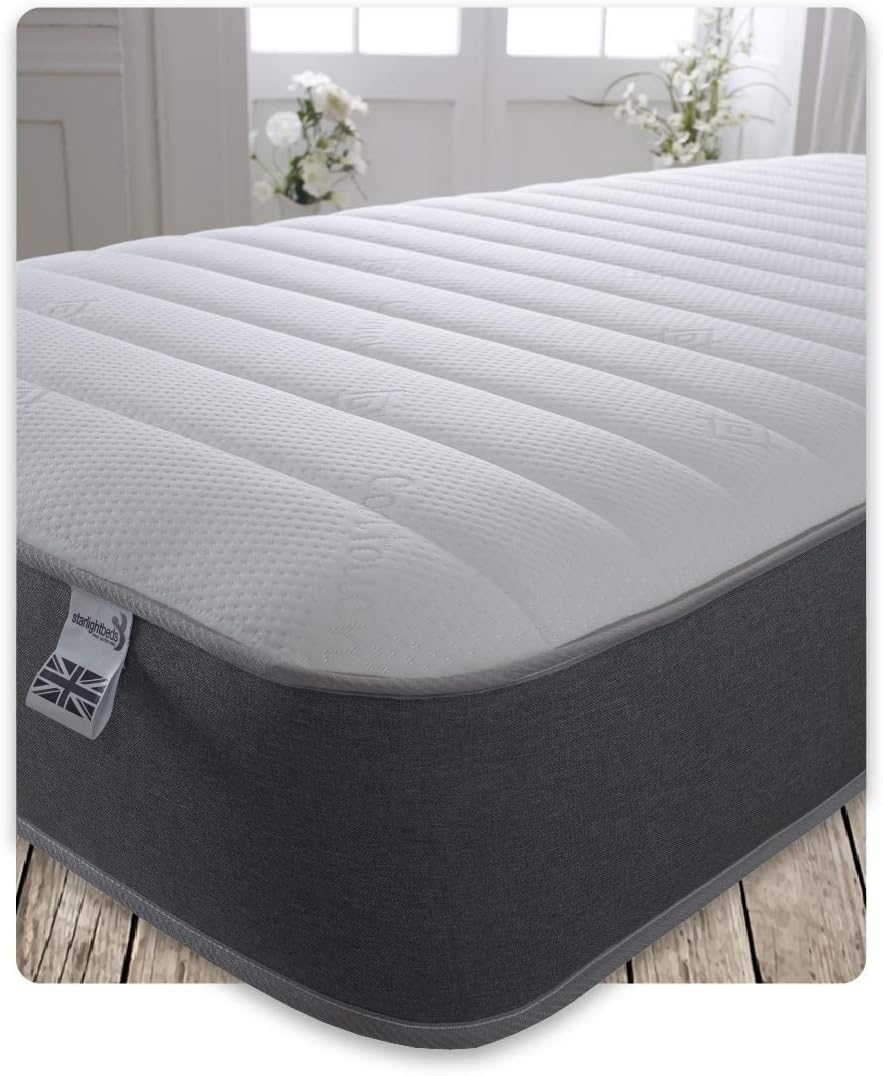 Starlight Beds 3ft Single Hybrid Mattress | 8 Inch Memory Foam & Spring