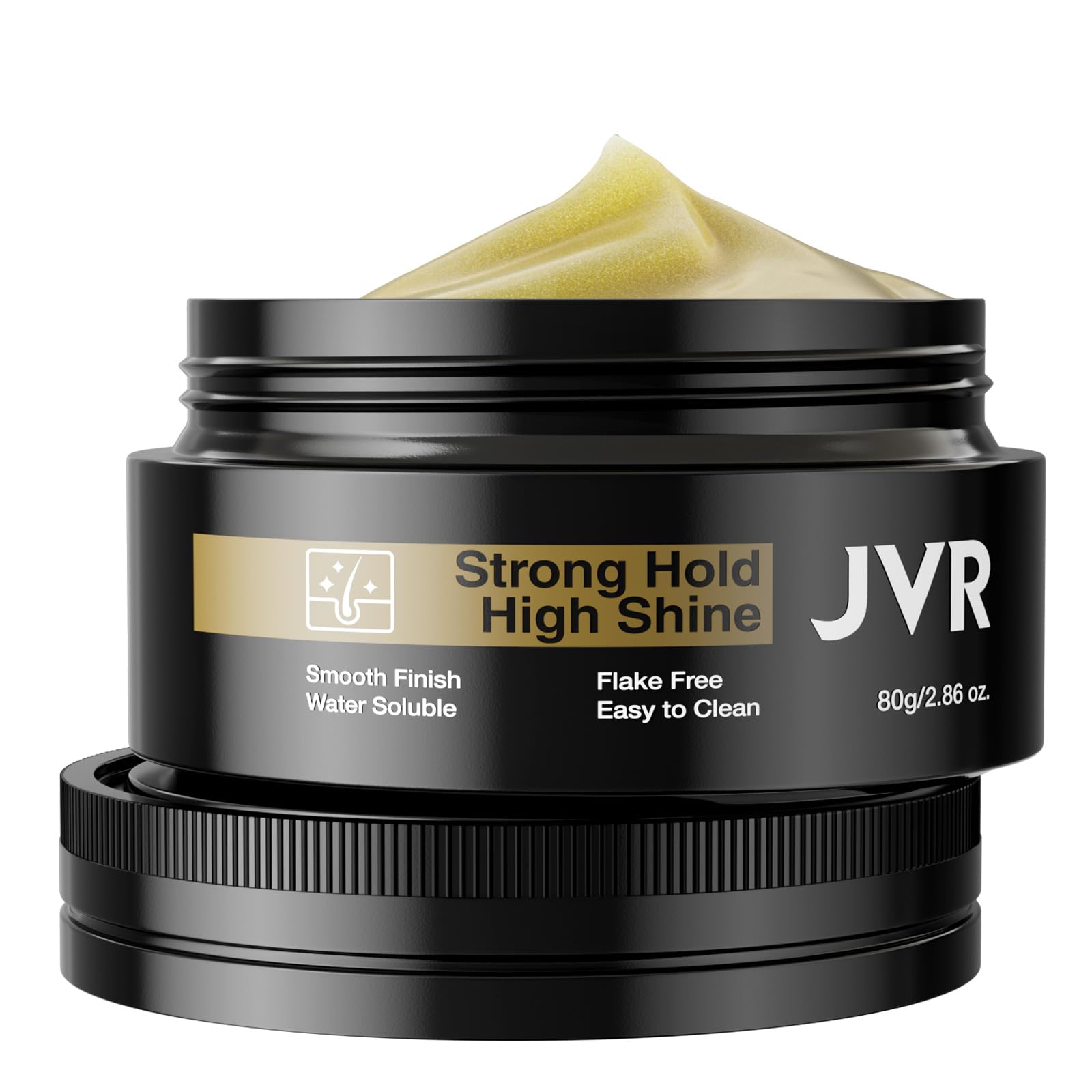 JVR Men's Hair Styling Pomade | Strong Hold & High Shine Water-Based Gel