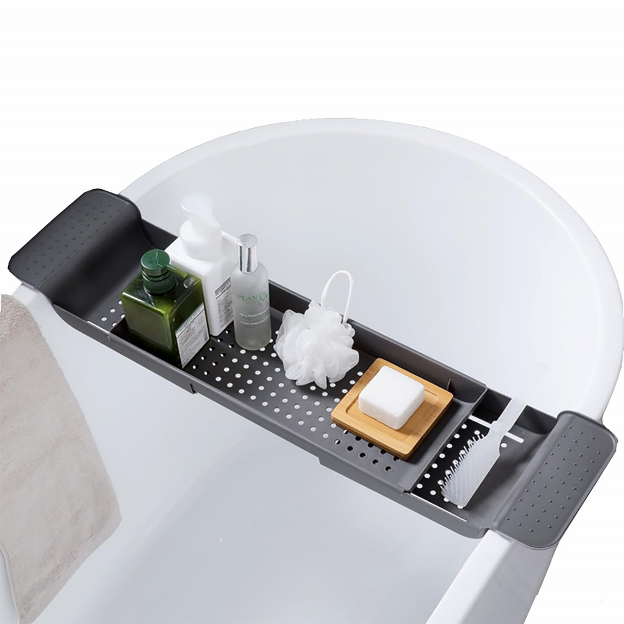 Extendable Bathtub Caddy Tray | Non-Slip ABS Bath Bridge 55-80cm