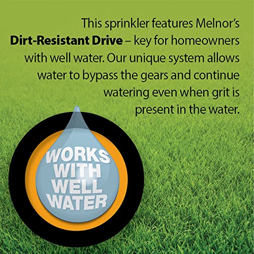 Melnor XT Turbo Oscillating Sprinkler | 4,500 Sq. Ft. Lawn Coverage
