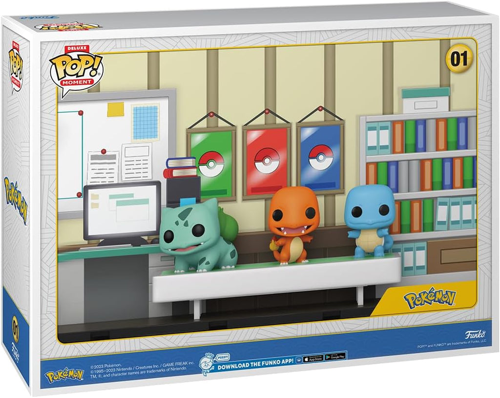 Funko Pop! Moments Deluxe: Pokemon Starters (1996) Vinyl Display Piece
