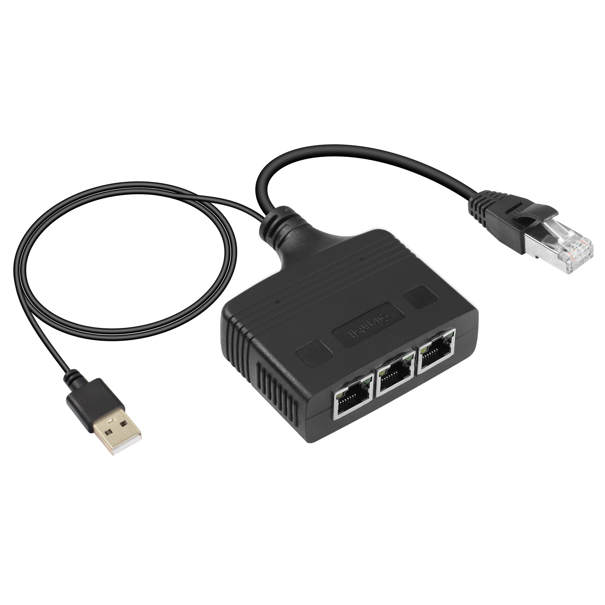 SinLoon Gigabit RJ45 Ethernet Splitter | 1 to 3 High Speed LAN Adapter