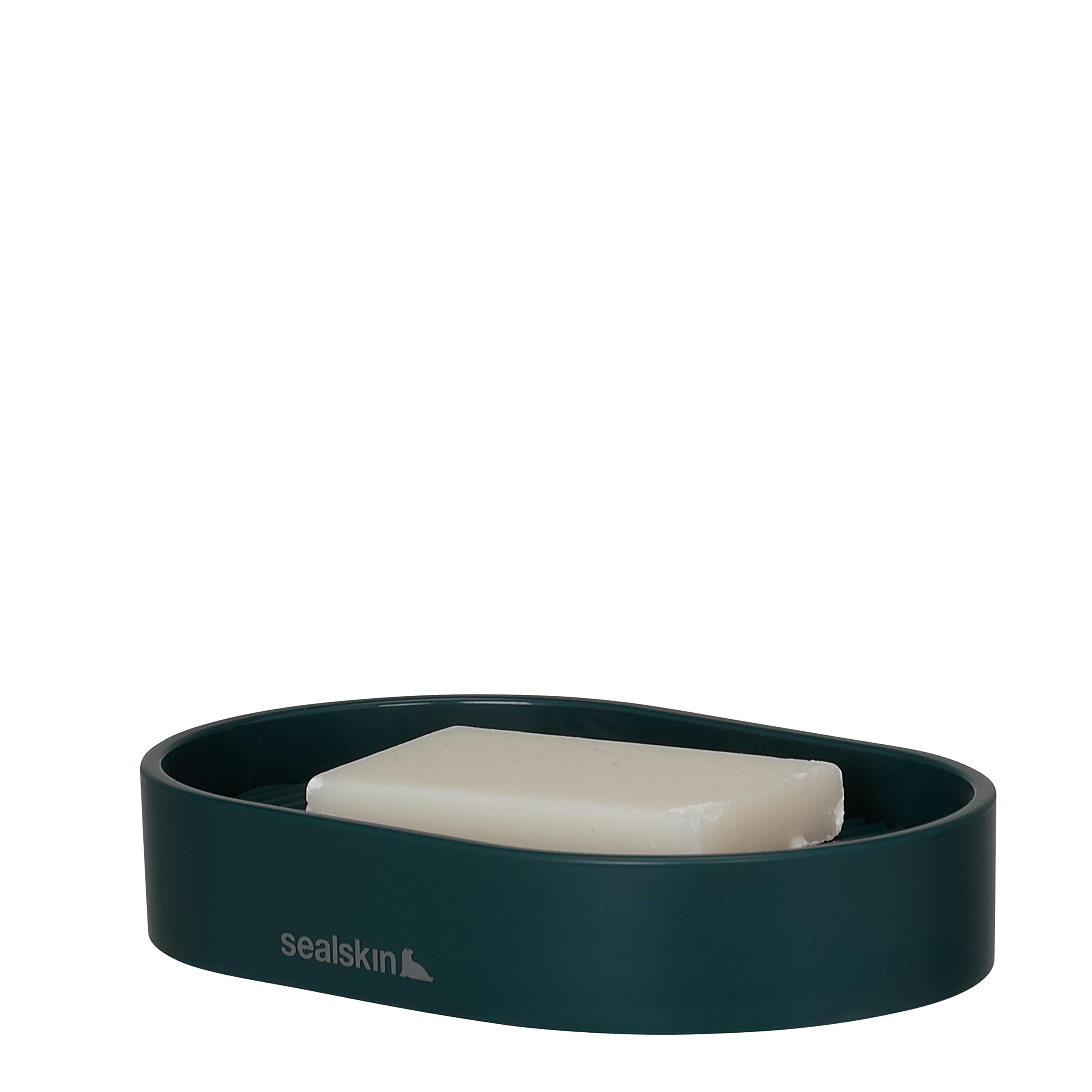 Sealskin Brave Soap Dish – Freestanding Minimalist Design – Dark Green