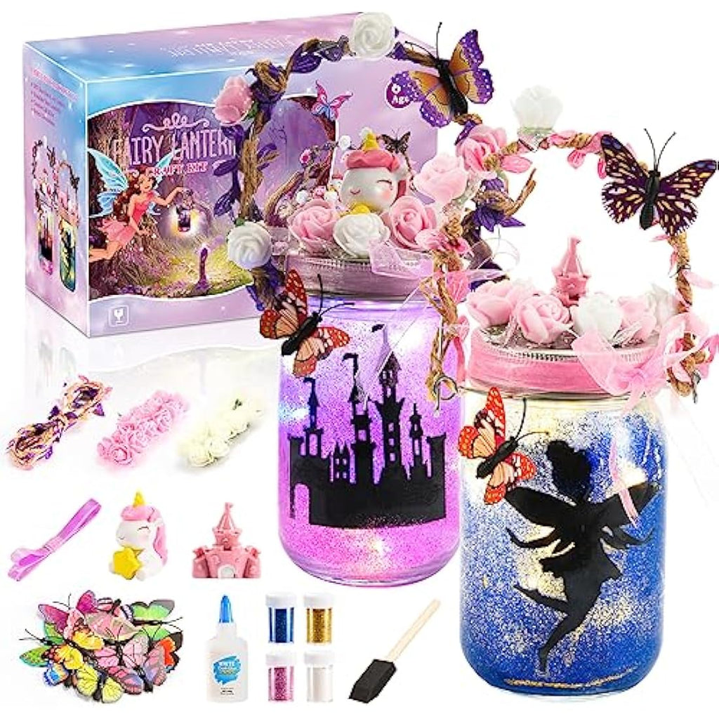 Qukir Fairy Lantern Craft Kit – DIY Unicorn Night Light for Girls Age 6-12