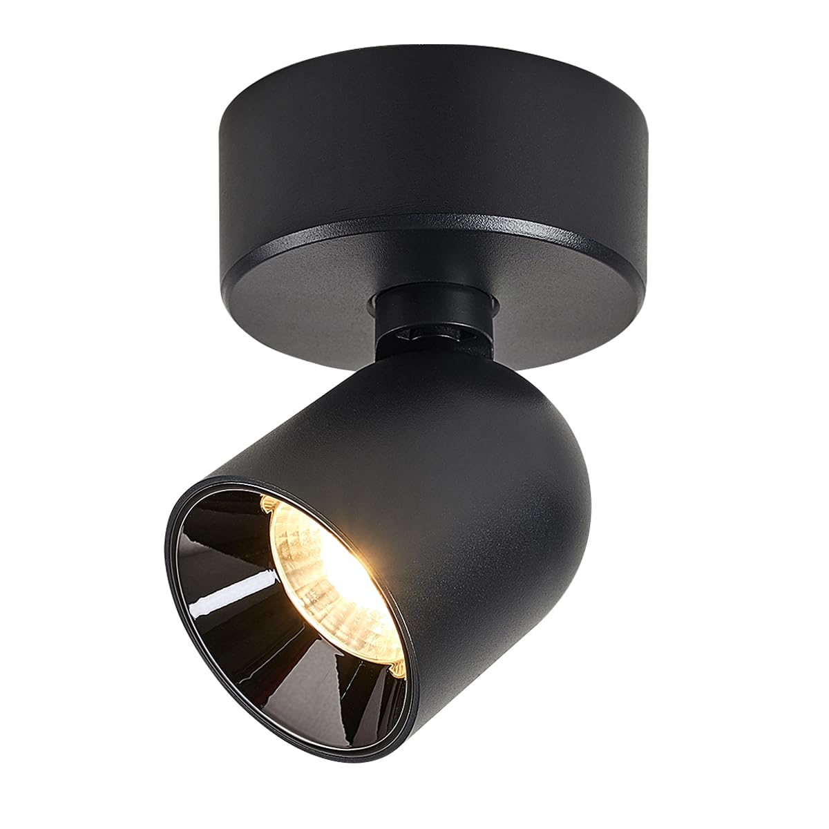 Budbuddy 12W LED Rotatable Ceiling Spotlight | Modern Black Wall Lamp