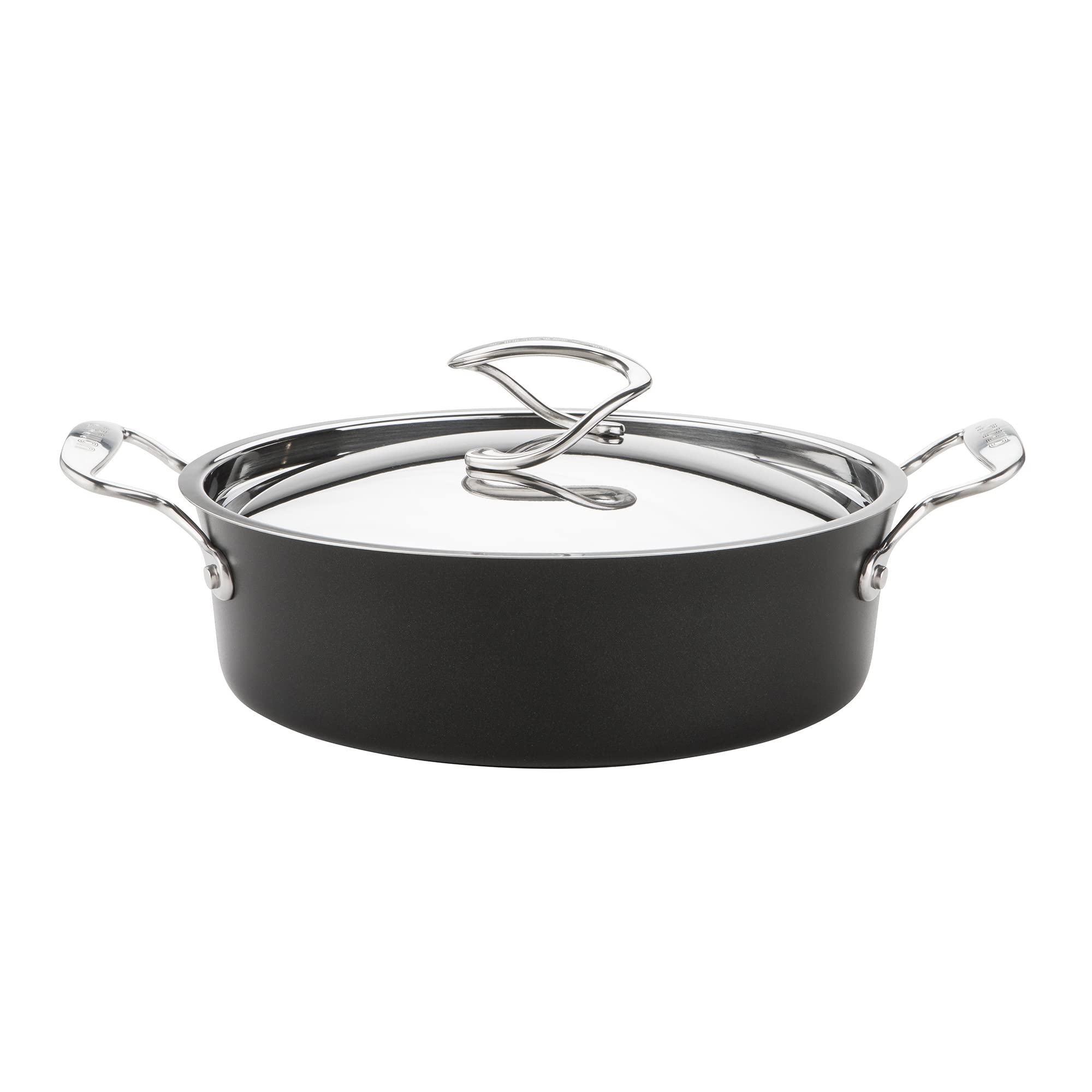 Circulon Style Hard Anodised Non-Stick Sauteuse Pan, 27cm/3.8L | Black