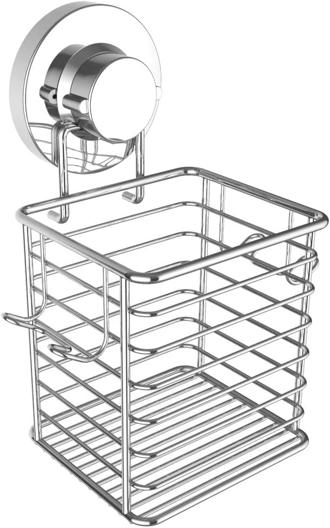 Bathika Stainless Steel Toothbrush Holder | Suction Cup Wall Mount