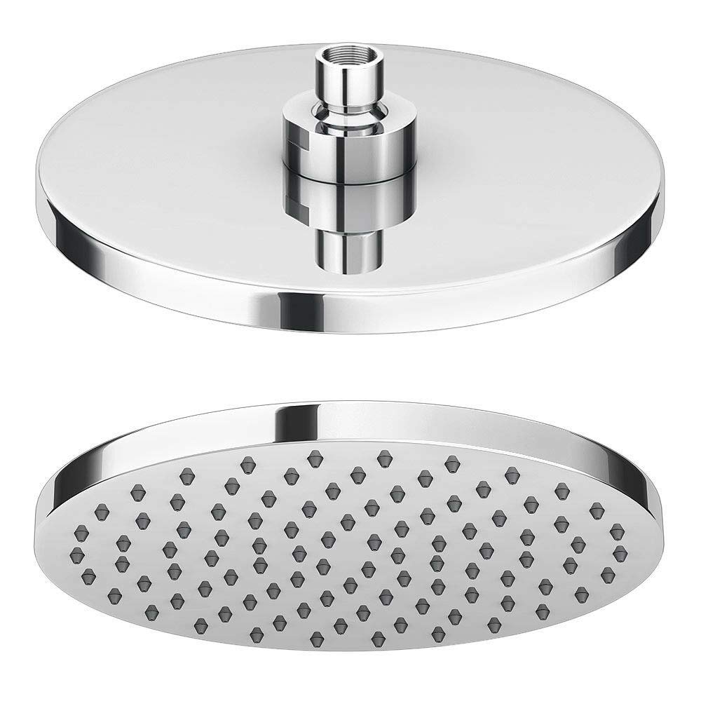 200mm Round Chrome Overhead Shower Head with Swivel Joint