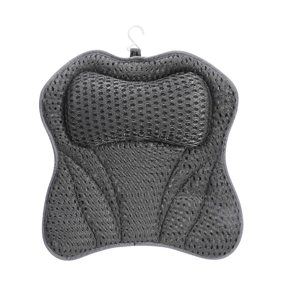 Nzkeuf Bath Pillow – 4D Air Mesh Bathtub Cushion for Head and Neck Support