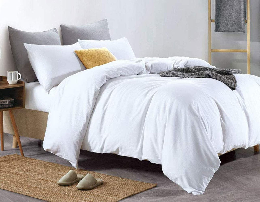 Euphoric Gifts White 100% Egyptian Cotton Double Duvet Bedding Set