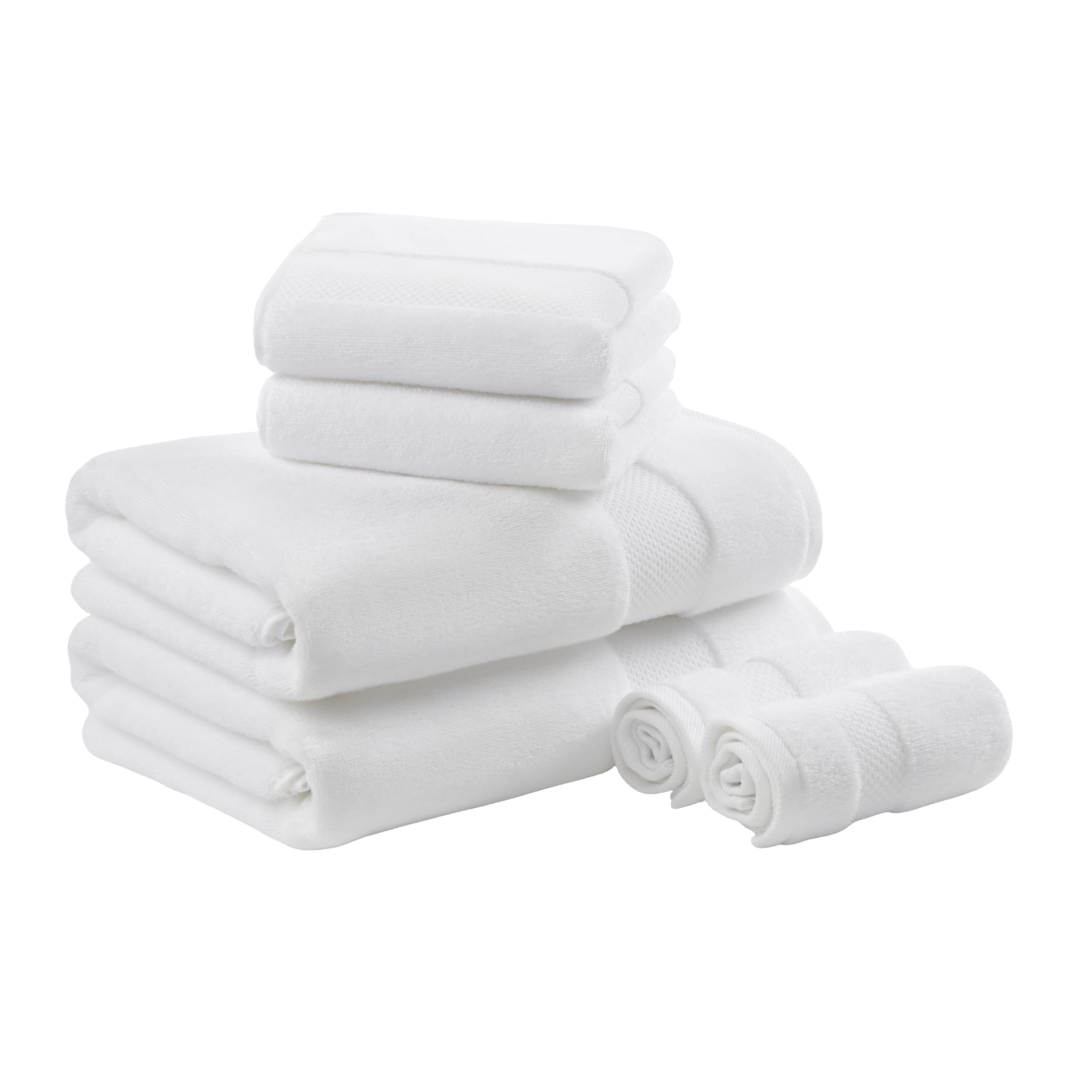 Madison Park Signature Turkish Cotton 6-Piece Bath Towel Set | 600GSM
