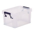 Bankers Box Storage Box 0.5L 10 Pack - BPA-Free, Stackable Plastic Organizer with Clip-Lock Lid
