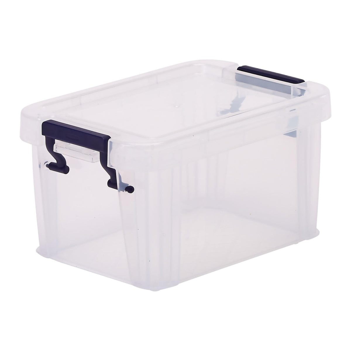 Bankers Box Storage Box 0.5L 10 Pack - BPA-Free, Stackable Plastic Organizer with Clip-Lock Lid