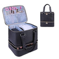 FAMKIT Double-Layer Nail Polish Organiser – Holds 30 Bottles & Lamp