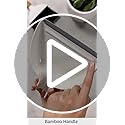 MR.SIGA Mini Dustpan and Brush Set | Bamboo Handle Portable Cleaner
