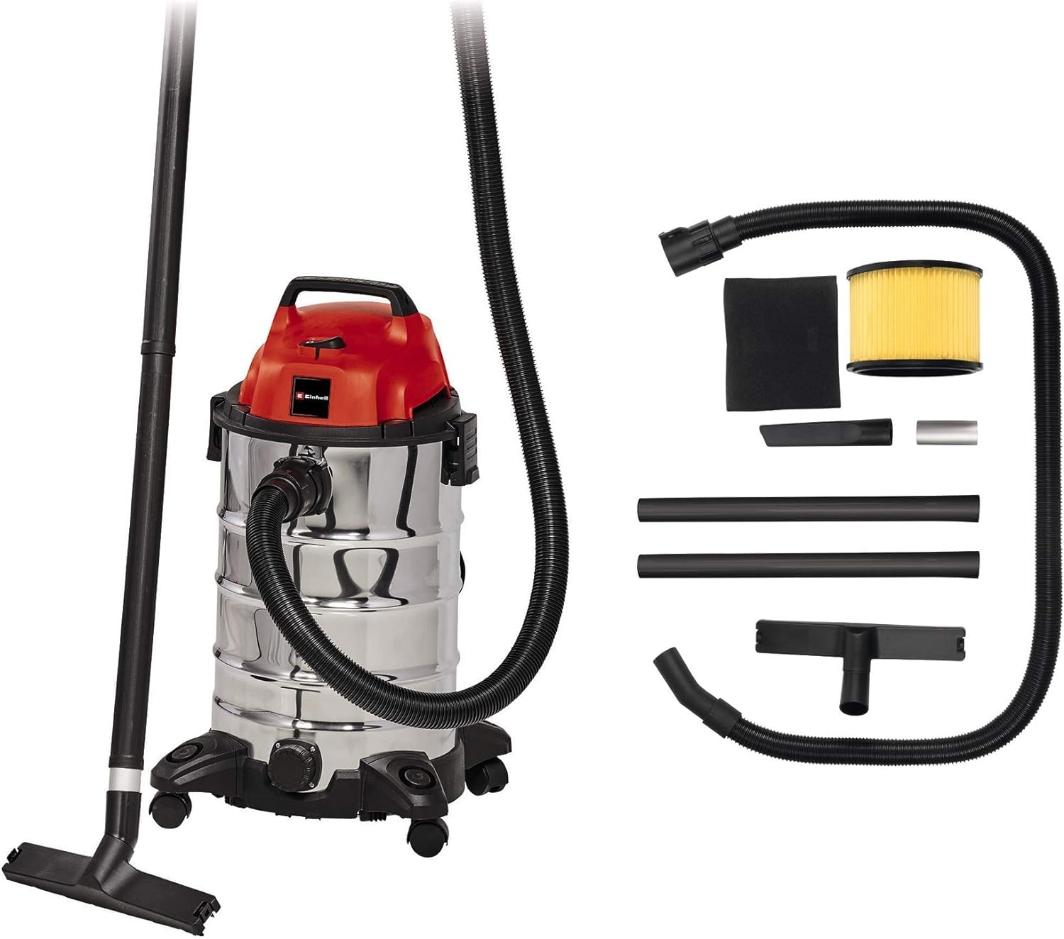 Einhell TC-VC 1930 S Wet and Dry Vacuum Cleaner - 1500W, 30L Tank