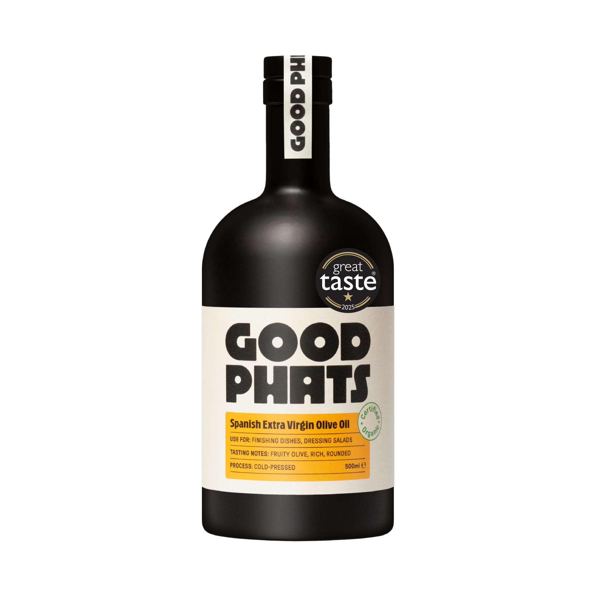 GOOD PHATS Organic Spanish Extra Virgin Olive Oil | Cold-Pressed 500ml