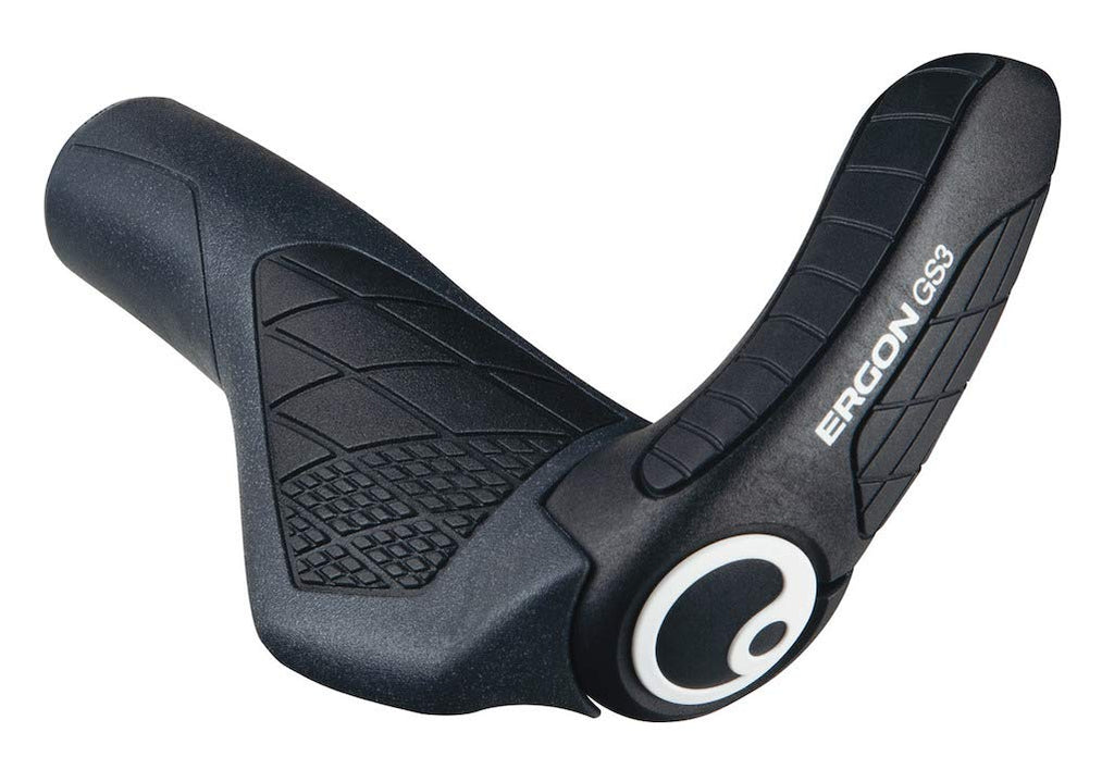 Ergon GS3 Ergonomic Mountain Bike Grips – Large Fiberglass Black