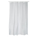 MSV Polyester Shower Curtain 120 x 200 cm White