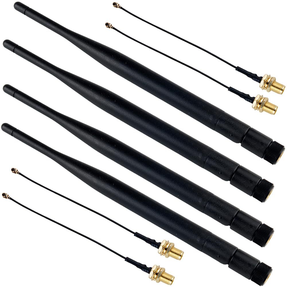 DIYmalls 868MHz LoRa Antenna 5dBi for Meshtastic ESP32 – 4 Pack