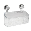 Gzsekken Shower Caddy Suction Cup Shelf – Clear No-Drill Bathroom Basket