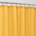 Alyvia Spring Yellow Fabric Shower Curtain - Waterproof Weighted Liner