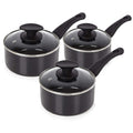 Tower Essentials 3 Piece Non-Stick Ceramic Induction Saucepan Set