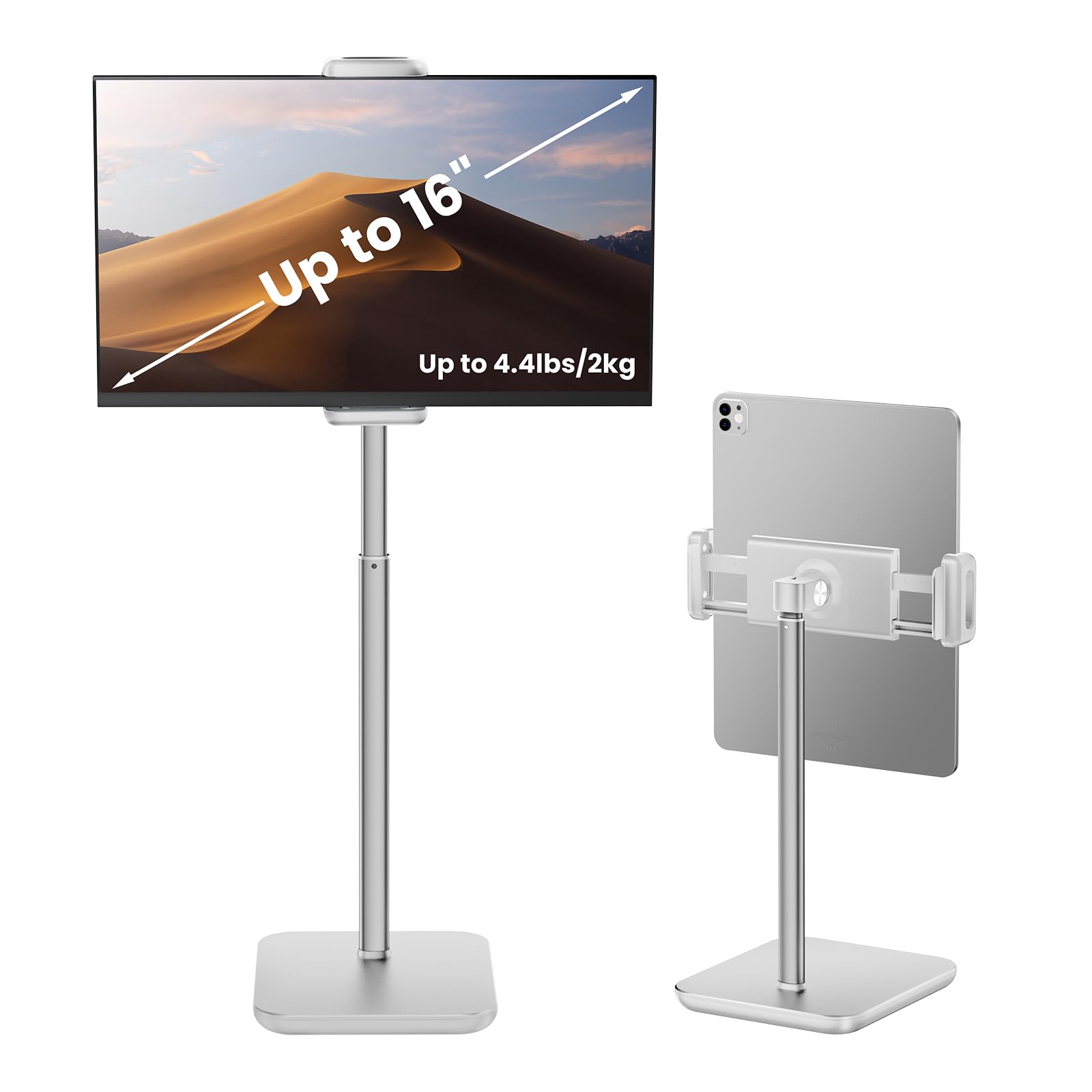 tounee Portable Monitor & Tablet Stand – Height Adjustable Desk Mount