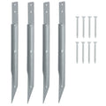 Clever Leon Ground Anchors for Swings | 4-Pack Galvanised Steel 450mm