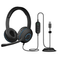 Cyber Acoustics AC-5008A Stereo USB Headset with Mic & In-line Controls