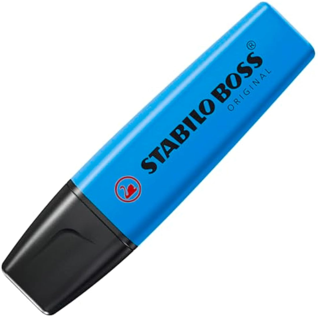 STABILO BOSS ORIGINAL Highlighter - Pack of 6 Assorted Colours - Refillable