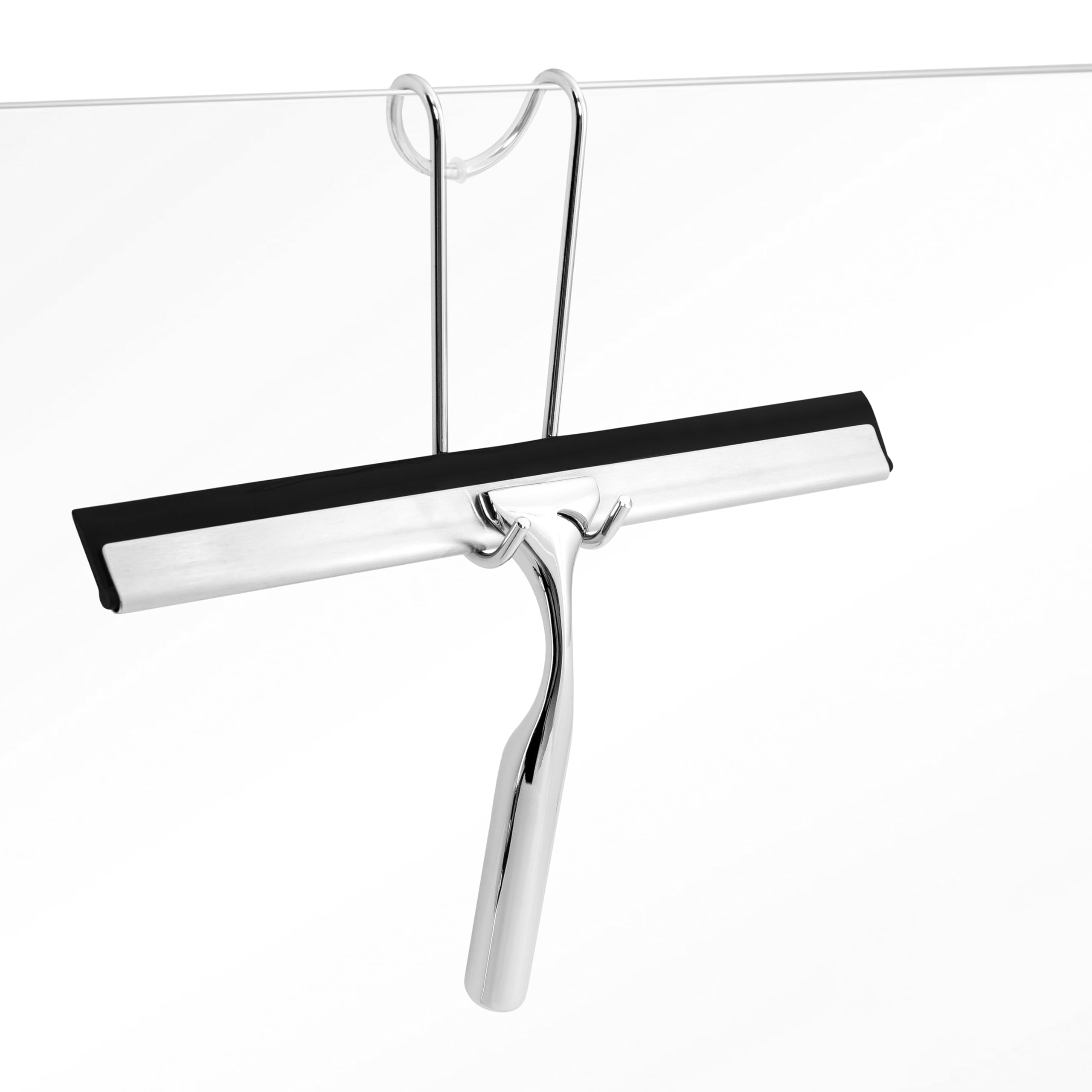 Kowald Stainless Steel Shower Squeegee – 25cm Glass Wiper with Hanger
