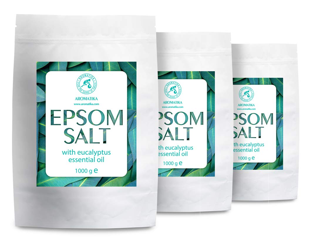Eucalyptus Epsom Salts – 3kg Pure Magnesium Sulphate Crystals