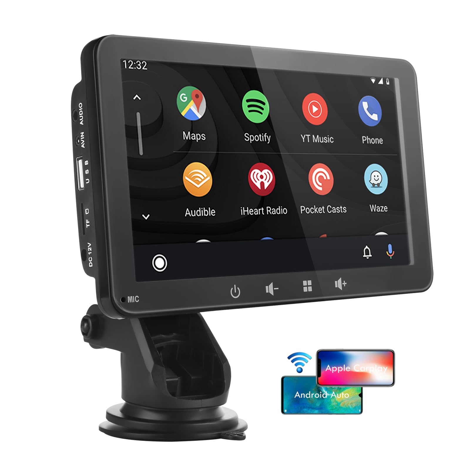 Jolof Store 7 Inch Portable Car Stereo | Wireless CarPlay & Android Auto