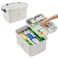 YBCCBY Medicine Storage Box | Double Layer First Aid Kit with Safety Lock