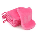 PHOGARY 6 Pack Flannel Face Cloth Wash Mitts, Reusable Makeup Remover Mitt Gloves, Soft Flannel Facial Cleansing Body Bath Mitts Spa Cloth