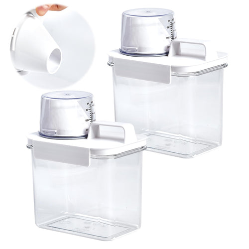 2-Piece Laundry Detergent Dispenser & Powder Storage - 1100ML