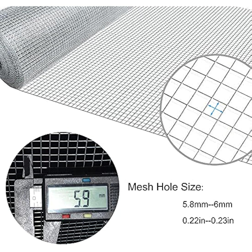 C&Xanadu Rodent Mesh – 400mm x 6m Galvanised Steel Rat Proof Wire Roll