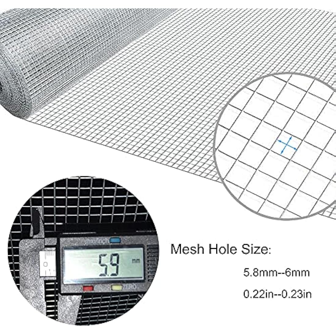 C&Xanadu Rodent Proofing Wire Mesh – 100mm x 6m Galvanised Steel Roll
