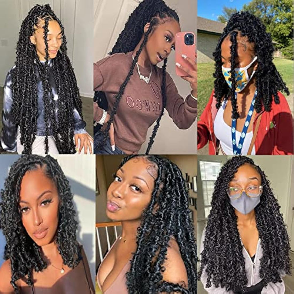 24 Inch Butterfly Crochet Hair – Distressed Faux Locs 6-Pack