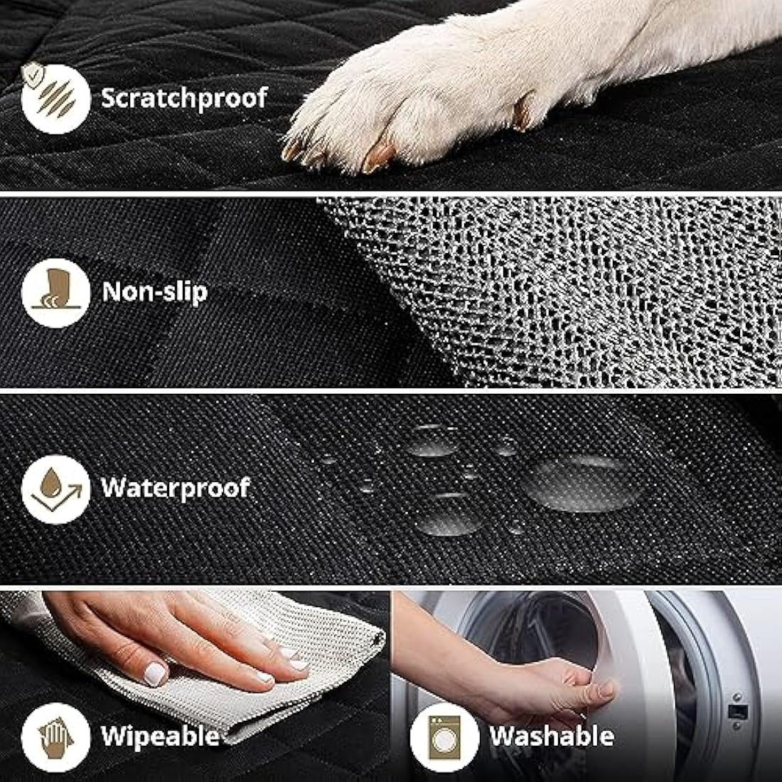 Dog Car Seat Cover – Waterproof & Scratch-Proof Universal Fit