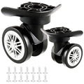 cddcwz 1 Pair Universal Suitcase Caster Mute Double Row Wheels